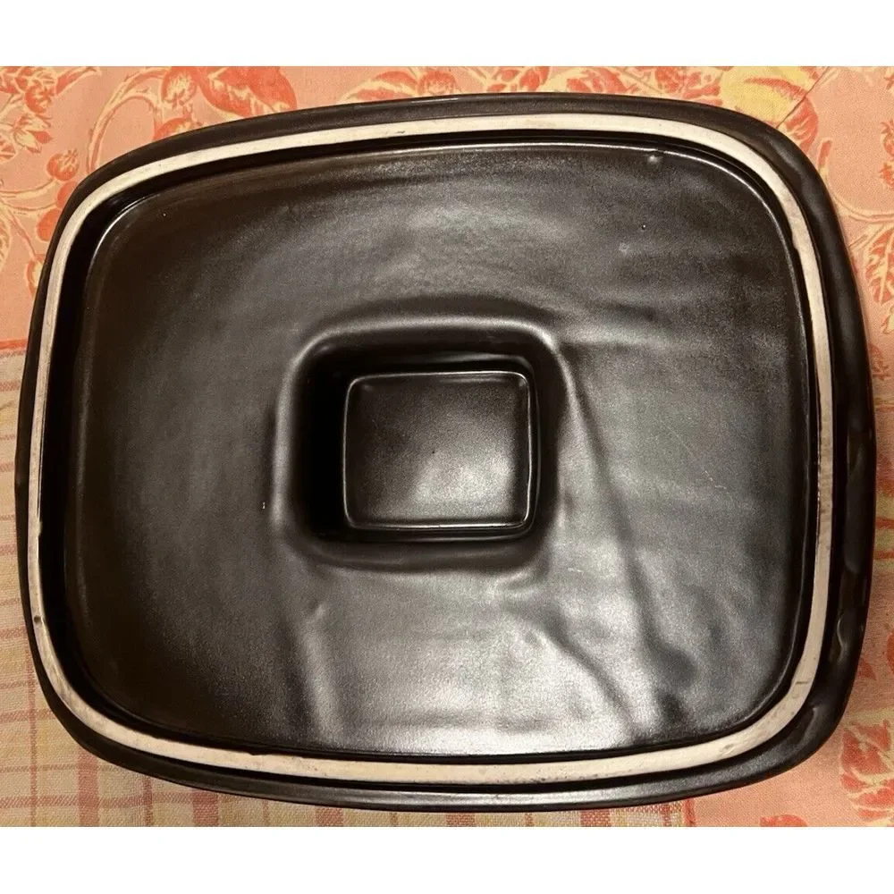 Doverstone England‎ Casserole Lid Brown Rectangle Baking Serving Dish Vtg 1970s